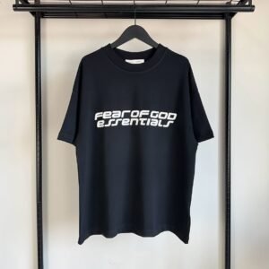 Fear of God Essentials Ponte 90s Tee (Hitam) - Baju, foto 1