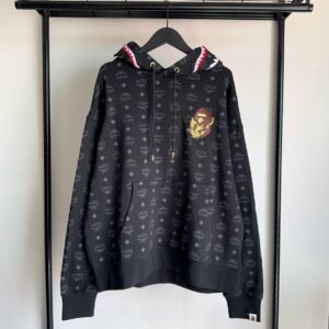 MCM x BAPE Monogram Shark Hoodie
