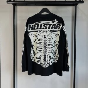 Hellstar Airbrushed Bones Longsleeve ( Black )