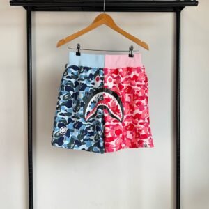 BAPE Split Camo Shark Sweat Shorts