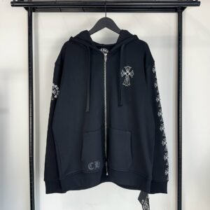 Chrome Hearts Floral Cross Zip Hoodie - Hoodie, foto 1