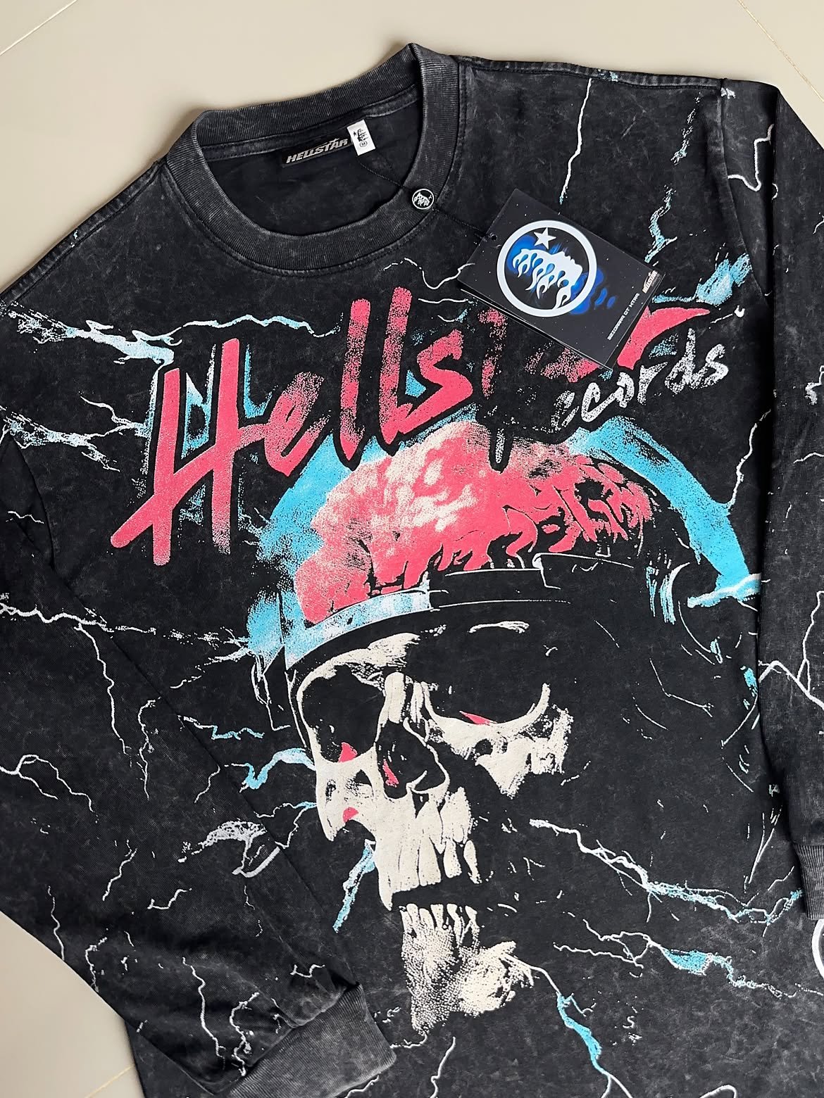 Hellstar Skull Brain Long Sleeve - Gambar 4