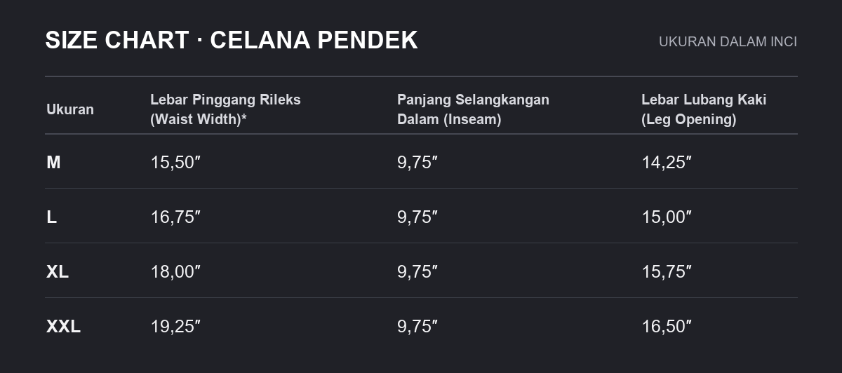 celana pendek